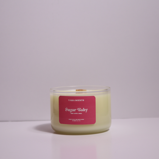 SUGAR BABY | 5 oz. Wood Wick Coconut Soy Candle