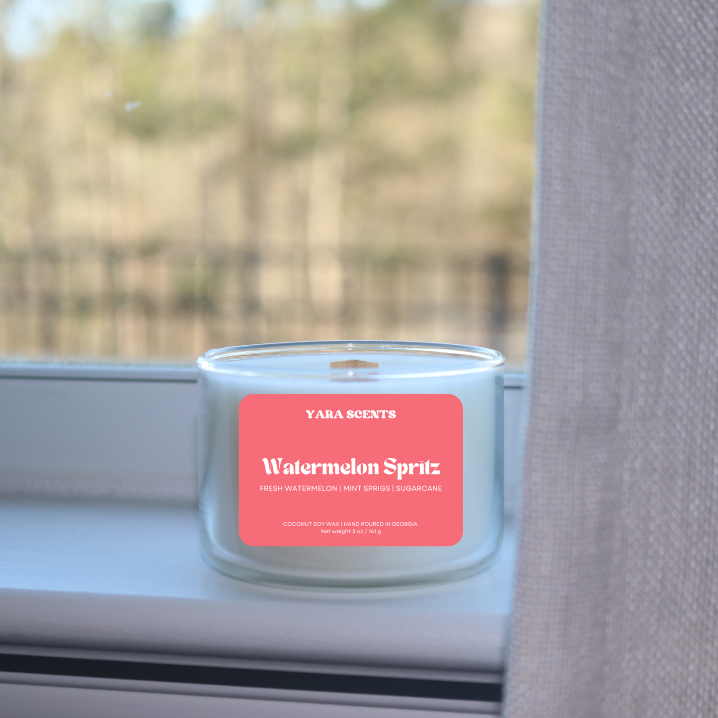 WATERMELON SPRITZ | 5 oz. Wood Wick Coconut Soy Candle